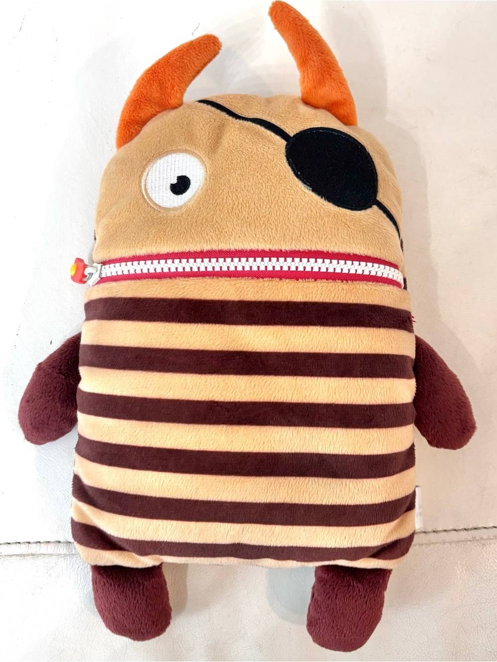Flint “The Pirate” Gerd Hahn’s Worry Eaters Stuffed Plush Zipper Mouth Pouch 9”